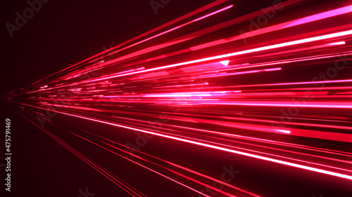Digital Technology Stream Super Fast Speed Lines From Far Side Background 02