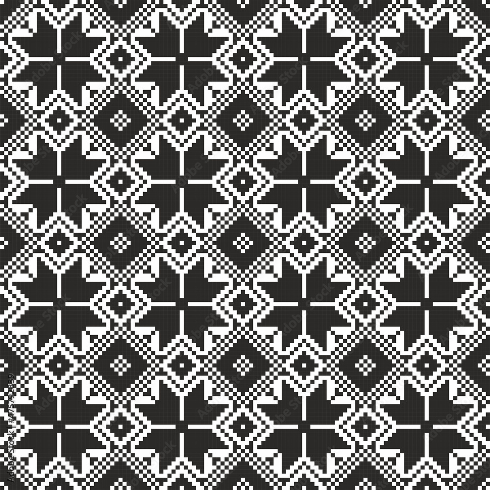 Vector seamless Ukrainian pattern. Ornament of the Slavic peoples of Eastern Europe. Cross stitch pattern
Vector seamless Ukrainian pattern. Ornament of the Slavic peoples of Eastern Europe. Cross stitch pattern
