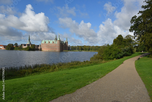 Frederiksborg Palace and park in Hillerod, Denmark photo