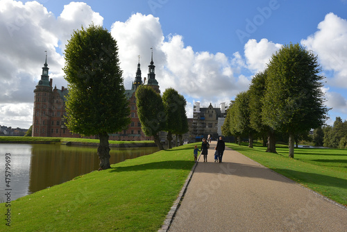 Frederiksborg Palace and park in Hillerod, Denmark photo