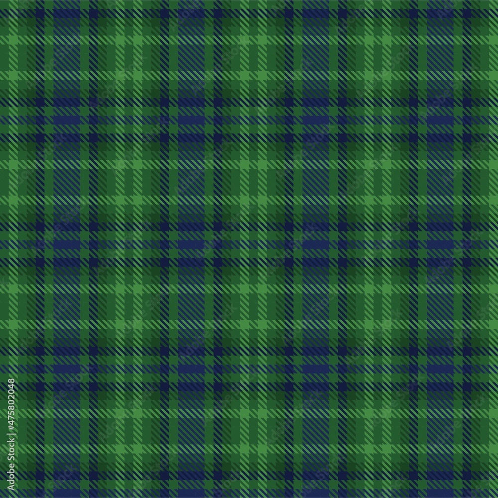 Fototapeta premium Green Ombre Plaid textured Seamless Pattern