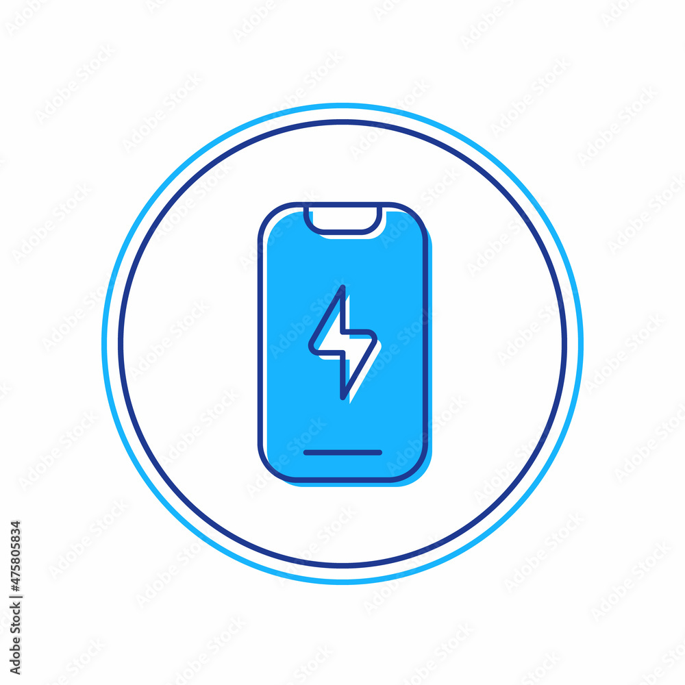 Filled outline Smartphone, mobile phone icon isolated on white background. Vector Filled outline Smartphone, mobile phone icon isolated on white background. Vector