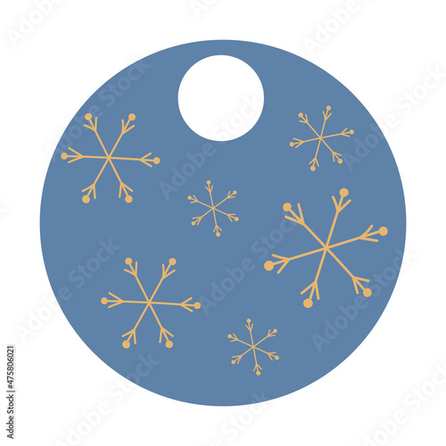 New Year's label for your gifts and presents.