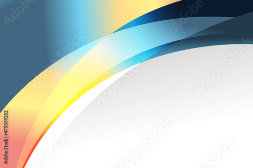 Red Yellow and Blue Wave Brochure Design Template