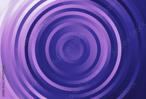 Blue Purple and White Gradient Concentric Circles Background