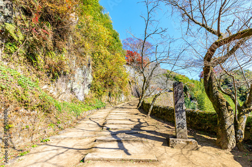 秋の岡城跡　大分県竹田市　Autumn Oka Castle Ruins.  Ooita-ken Takeda city