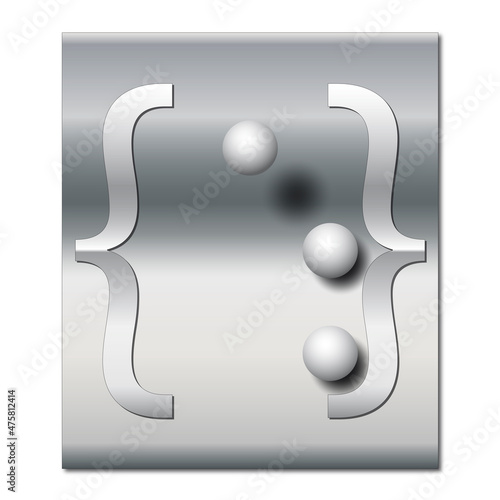 Klammerlogo Kugeln 3
