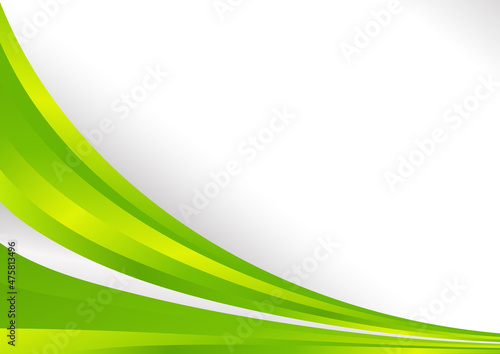 Green and Yellow Business Brochure Template Vector Art