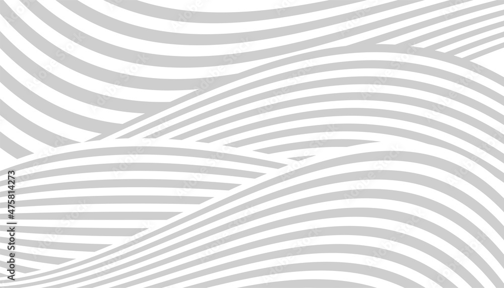 Black and white wavy pattern with curved lines Black and white wavy pattern with curved lines