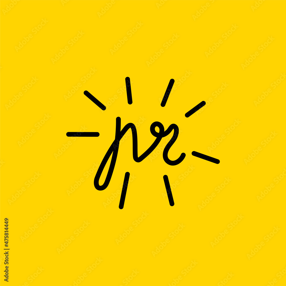 Fototapeta premium PR hand drawn icon. Public relations sketch