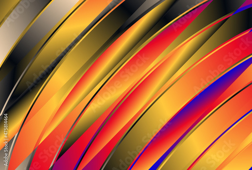 Abstract Red Yellow and Blue Abstract Shiny Background Vector Image