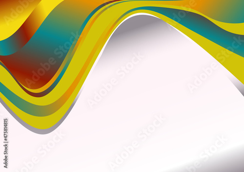 Red Yellow and Blue Business Wave Presentation