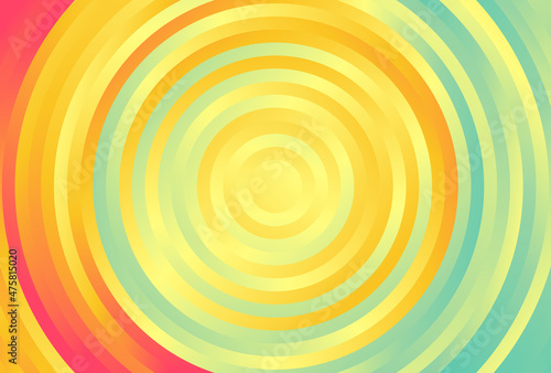 Red Orange and Blue Gradient Concentric Circles Background