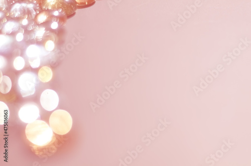 defocused lights in pink tinted