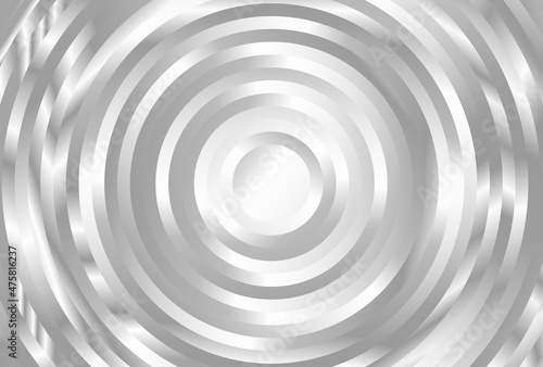 Grey Gradient Concentric Circles Background Vector Image