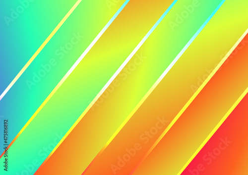 Abstract Red Yellow and Blue Gradient Shiny Diagonal Lines Background Graphic