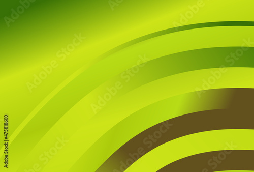 Green Yellow and Brown Gradient Quarter Concentric Circles Background Illustrator