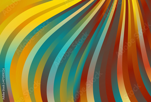Red Yellow and Blue Gradient Wavy Stripes Background Vector Eps