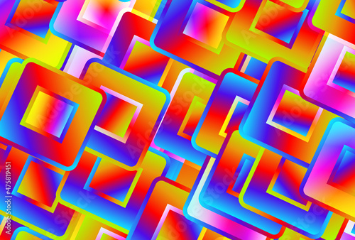 Red Yellow and Blue Geometric Abstract Background