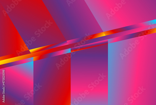 Red Yellow and Blue Gradient Geometric Background Design