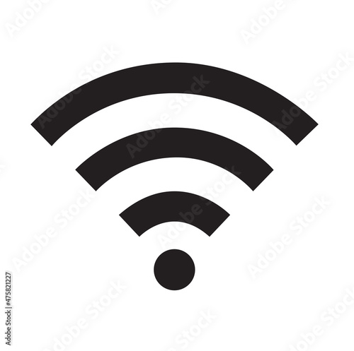 Wifi icon vector, wireless internet sign