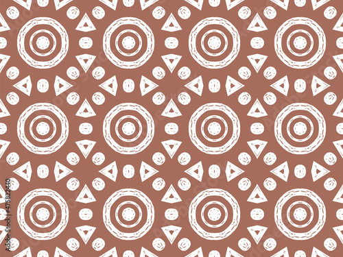 Abstract Pattern - Oriental Vector Background - Seamless