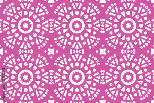 Abstract Pattern - Oriental Vector Background - Seamless