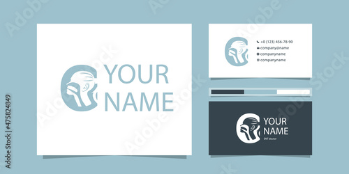 logo for ENT. the letter C depicts a girl in profile