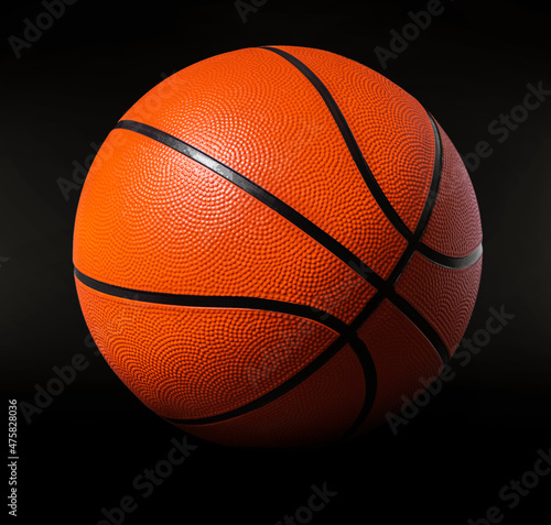 new basketball ball closeup