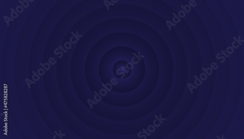Abstract clean blue rings background. Circle pattern wallpaper. Vector illustration.