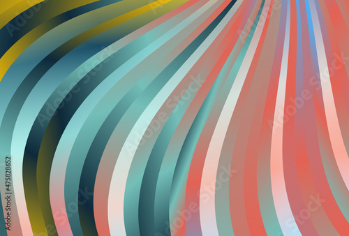 Red Yellow and Blue Gradient Wavy Stripes Pattern background Vector