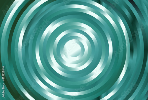 Blue Green and White Gradient Concentric Circles Background