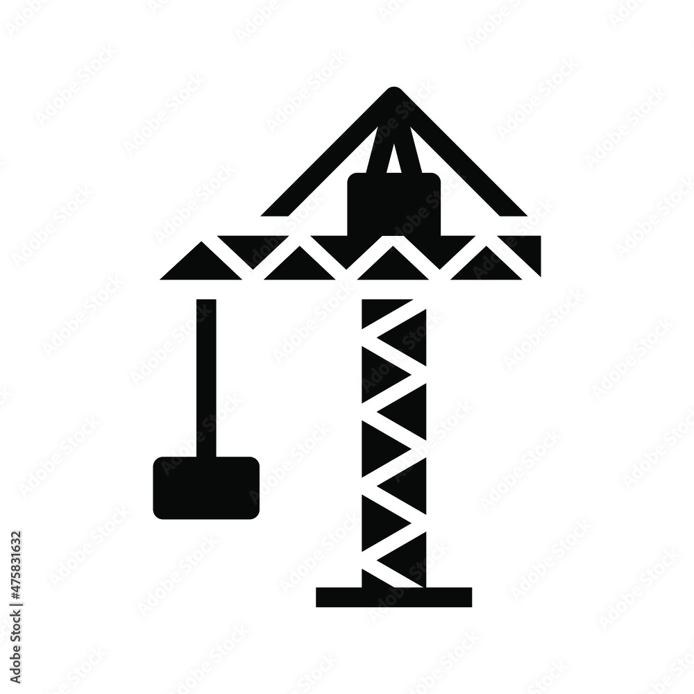 Construction crane icon Construction crane icon