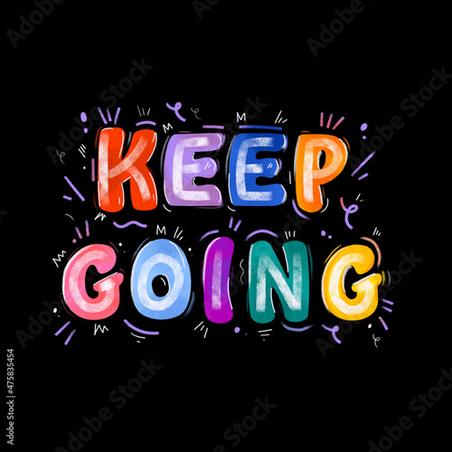Wallpaper Mural keep going lettering Torontodigital.ca