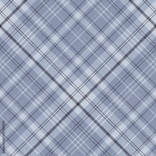 Seamless pattern in awesome cold gray colors for plaid, fabric, textile, clothes, tablecloth and other things. Vector image. 2