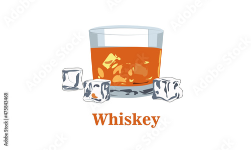 whiskey graphic vector
