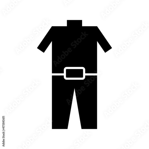 Wetsuit Glyph Vector Icon Design