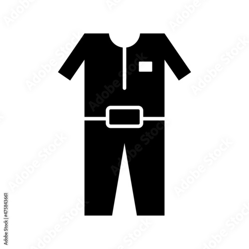 Wetsuit Glyph Vector Icon Design