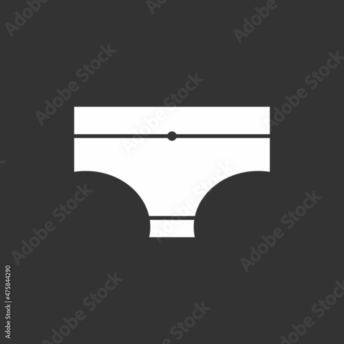 Underwear Glyph Inverted Vector Icon Design
