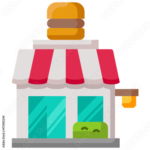 restaurant flat icon