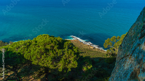 view of the sea from the top