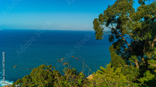 view of the sea from the coast