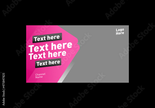 Pink color of video thumbnail