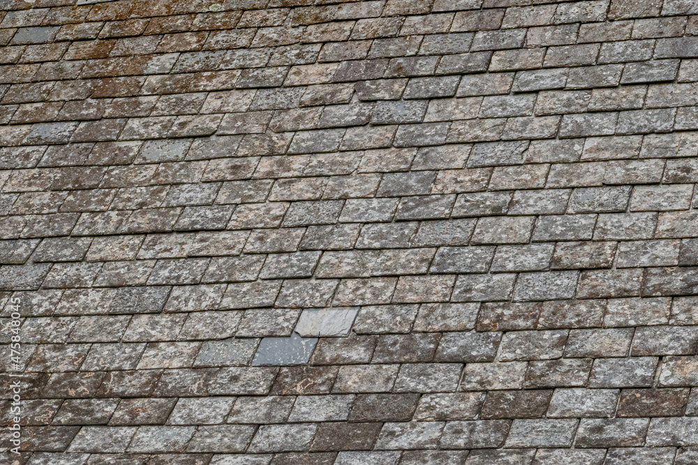 Obraz premium close up of slates on old slate roof
