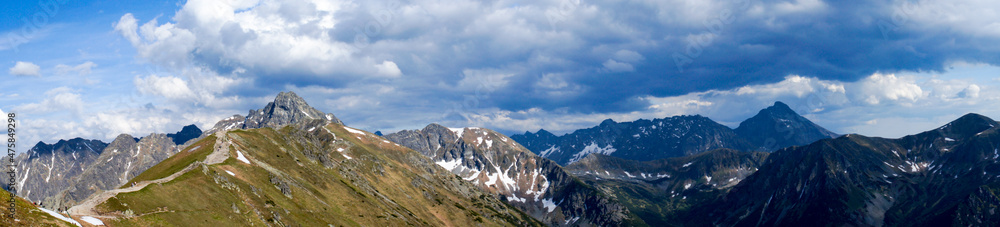 panorama of the mountain, Tatras, Poland