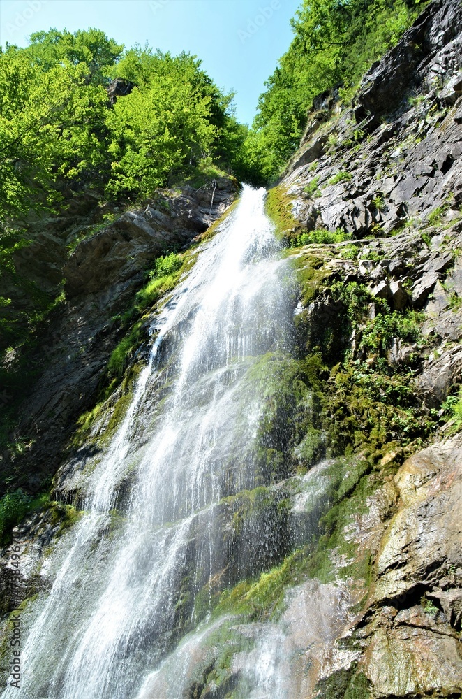 The waterfall near Sutovo in Slovakia with its height of 38m. It is located in Mala Fatra.