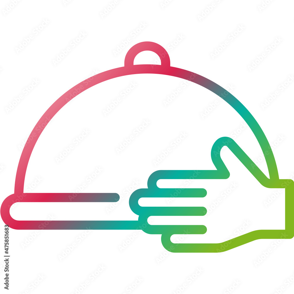 Fototapeta premium food delivery gradient icon