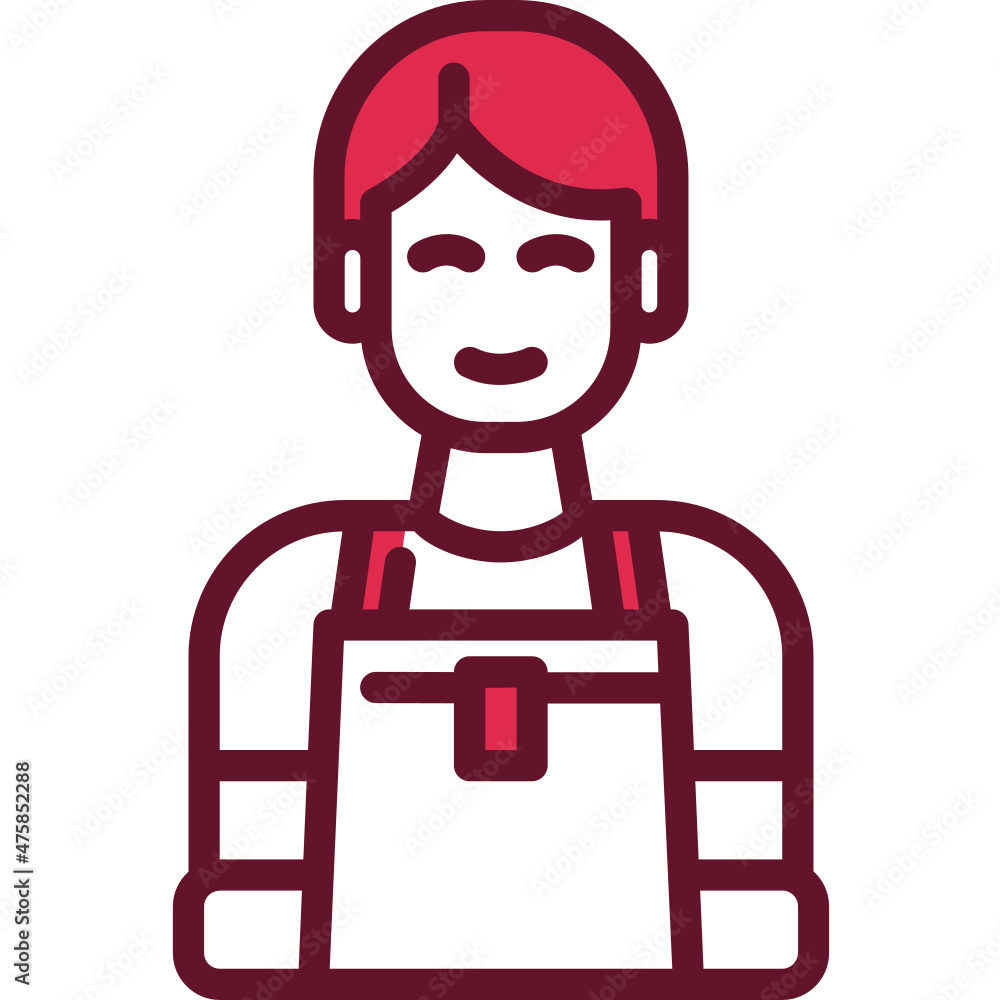 delivery man one color icon delivery man one color icon