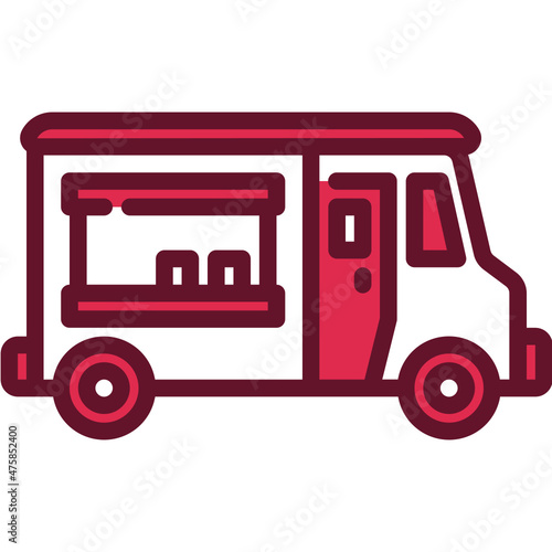 food truck one color icon