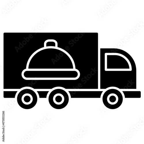 food truck solid icon